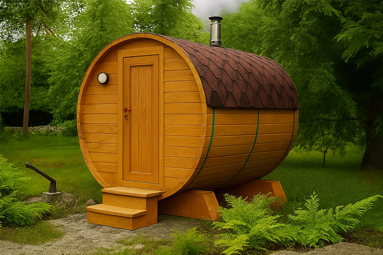 Баня-бочка 2 метра